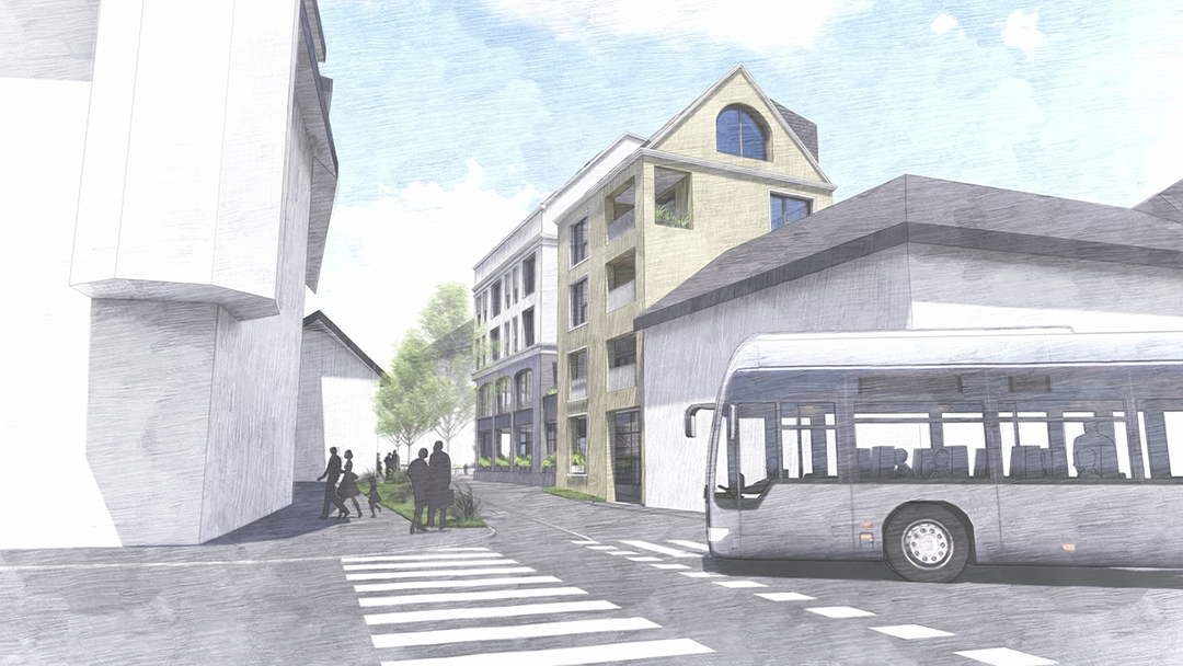 Freihausplatz_LenggerZT_Rendering_03_Web Freihausgasse Villach