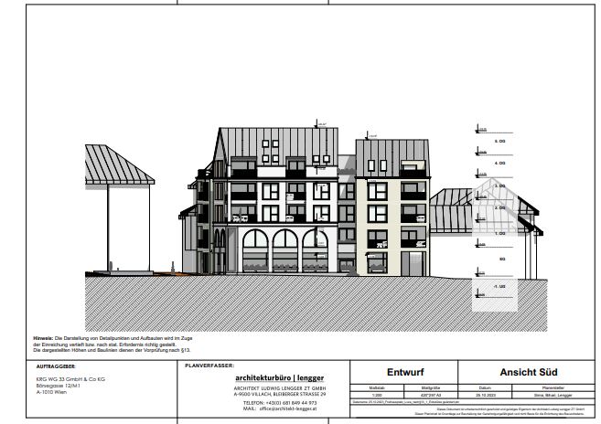 FP 2 Ansicht Süd Kärntner Immobilien Freihausgasse