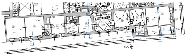 Grundriss 1.OG Hauptplatz 16 Villach